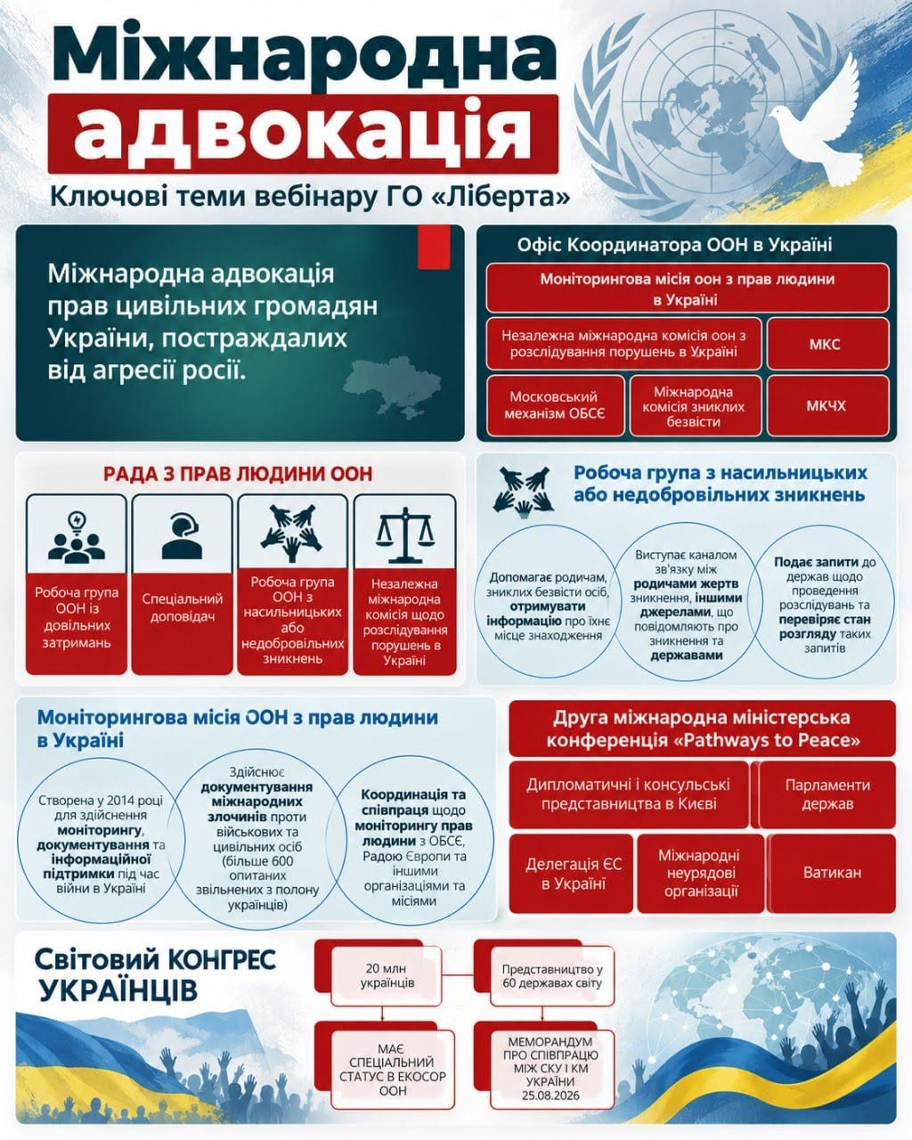 Міжнародна адвокація прав цивільних: навчальний вебінар ГО «Ліберта»